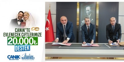Canik’te Evlenecek Çiftlere Üçlü Destek Paketi
